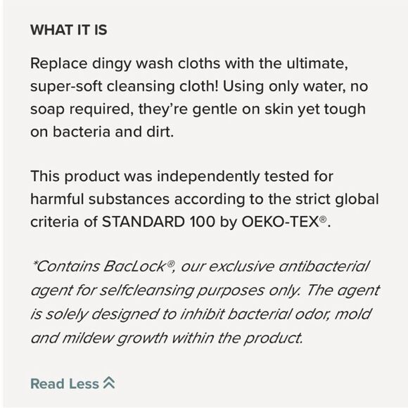 Norwex Mini Face and Body Cloths set of 3 in Gray with colored trim NWT - Picture 5 of 9